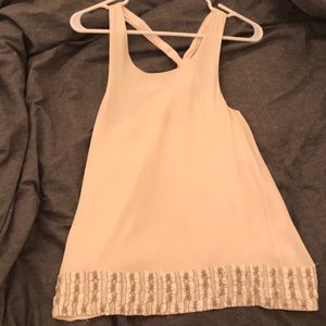 Alice + Olivia cream top